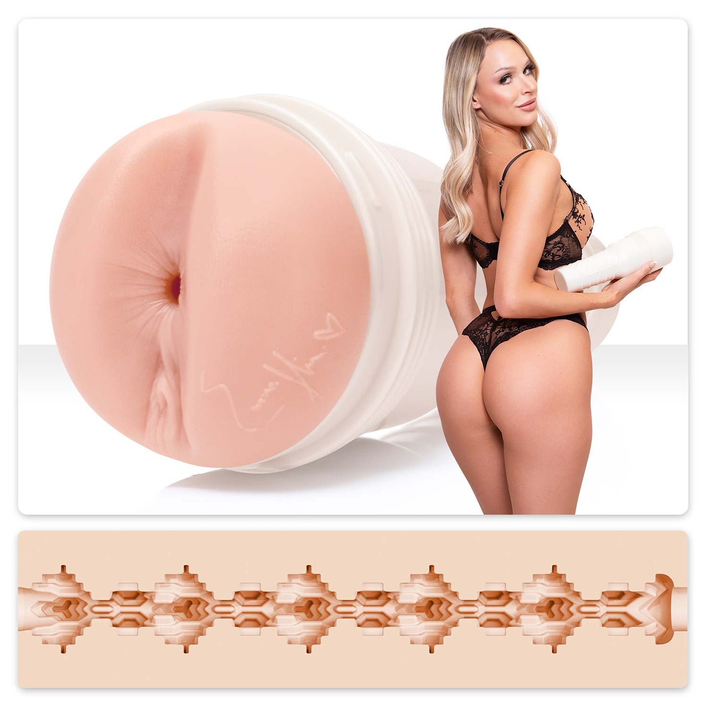 Fleshlight Girl Emma Hix Stroker Bacon (Butt) With case