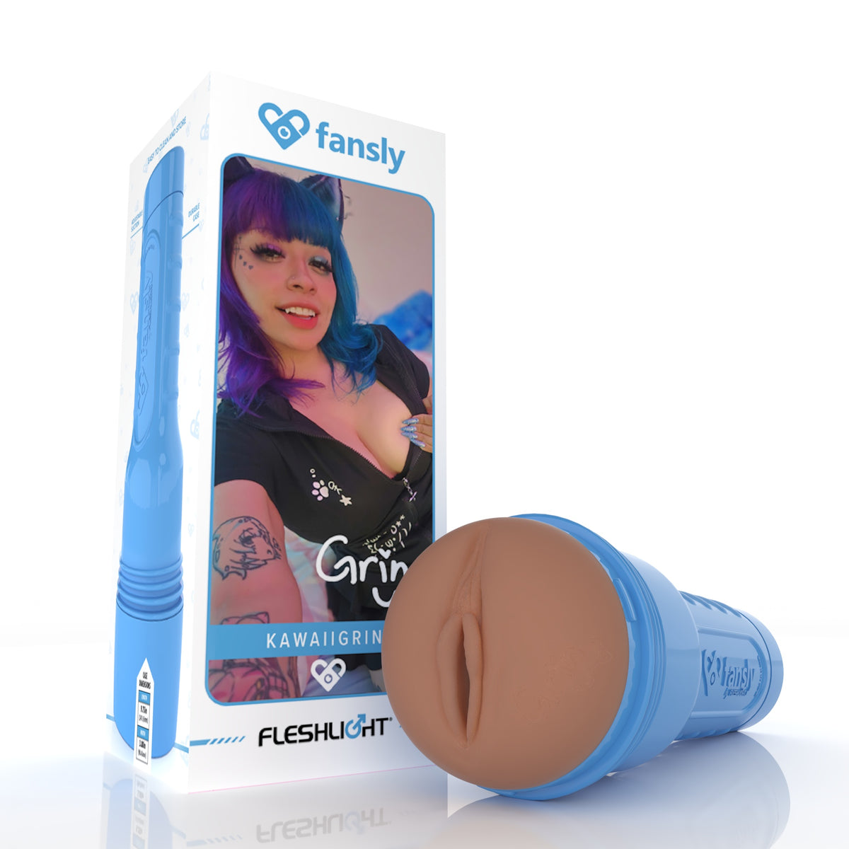 Fleshlight Fansly KawaiiGrin Mouth: Fox Girl Face Fuck with Fangs!
