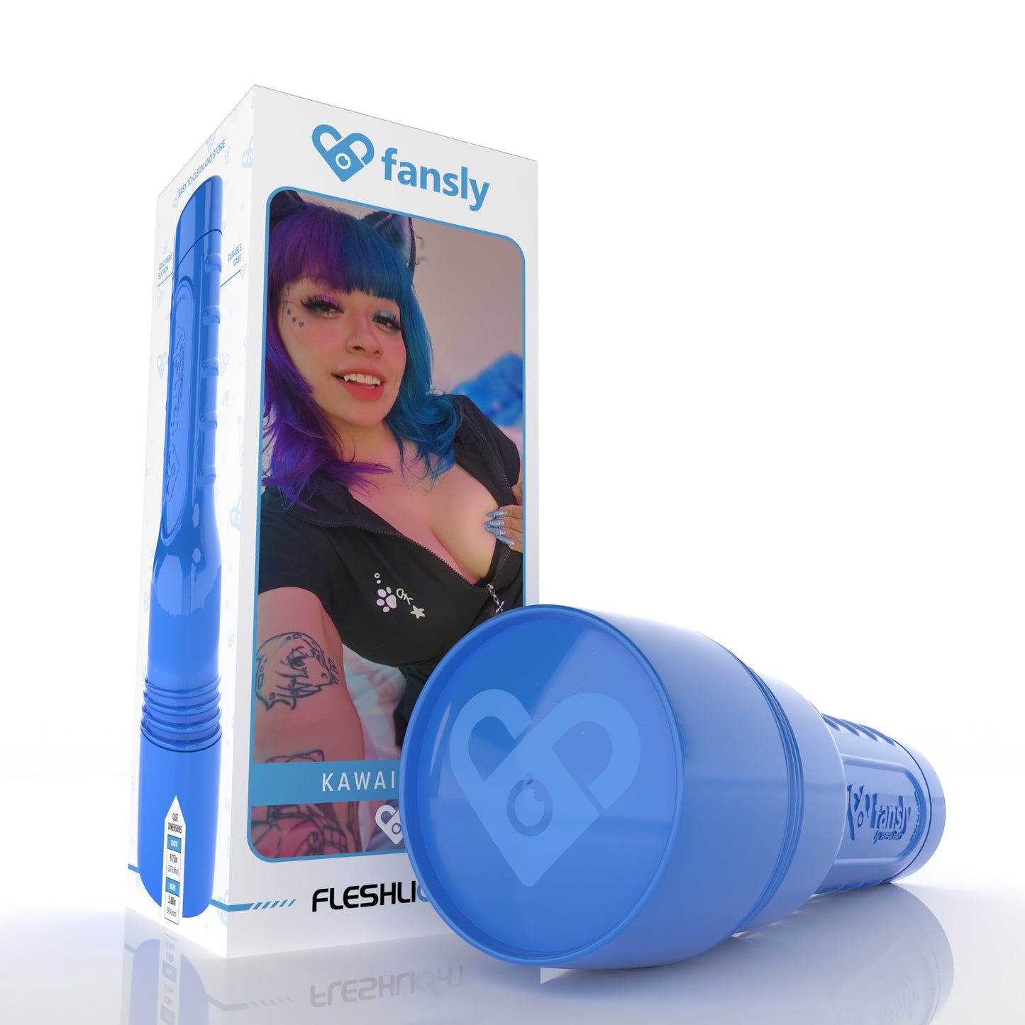 Kawaii Grin Fansly Fleshlight: Fox Girl Fleshy Exclusive Fansly Lady With Case Fleshlight