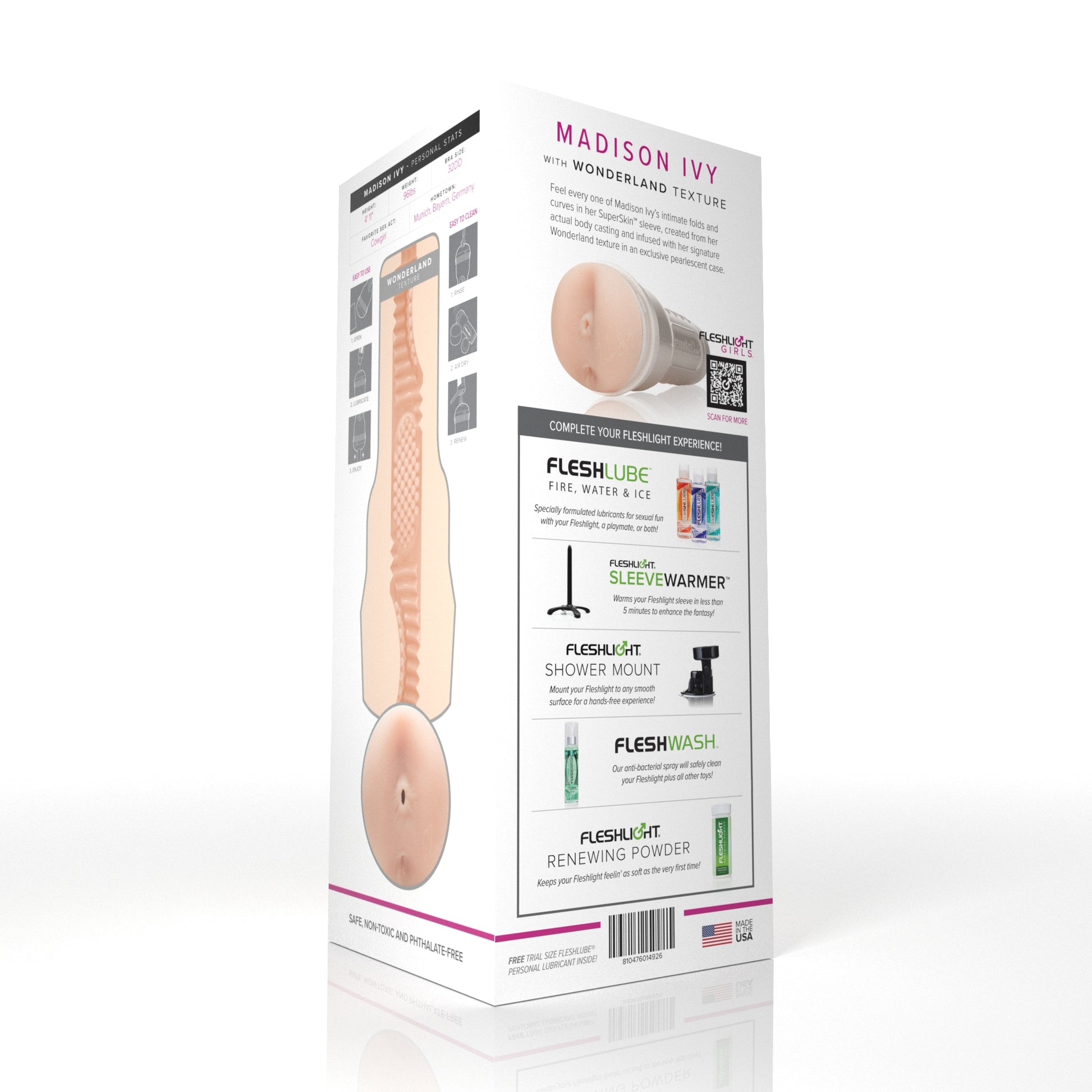 Madison Ivy Fleshlight Wonderland (Butt) Without case Fleshlight
