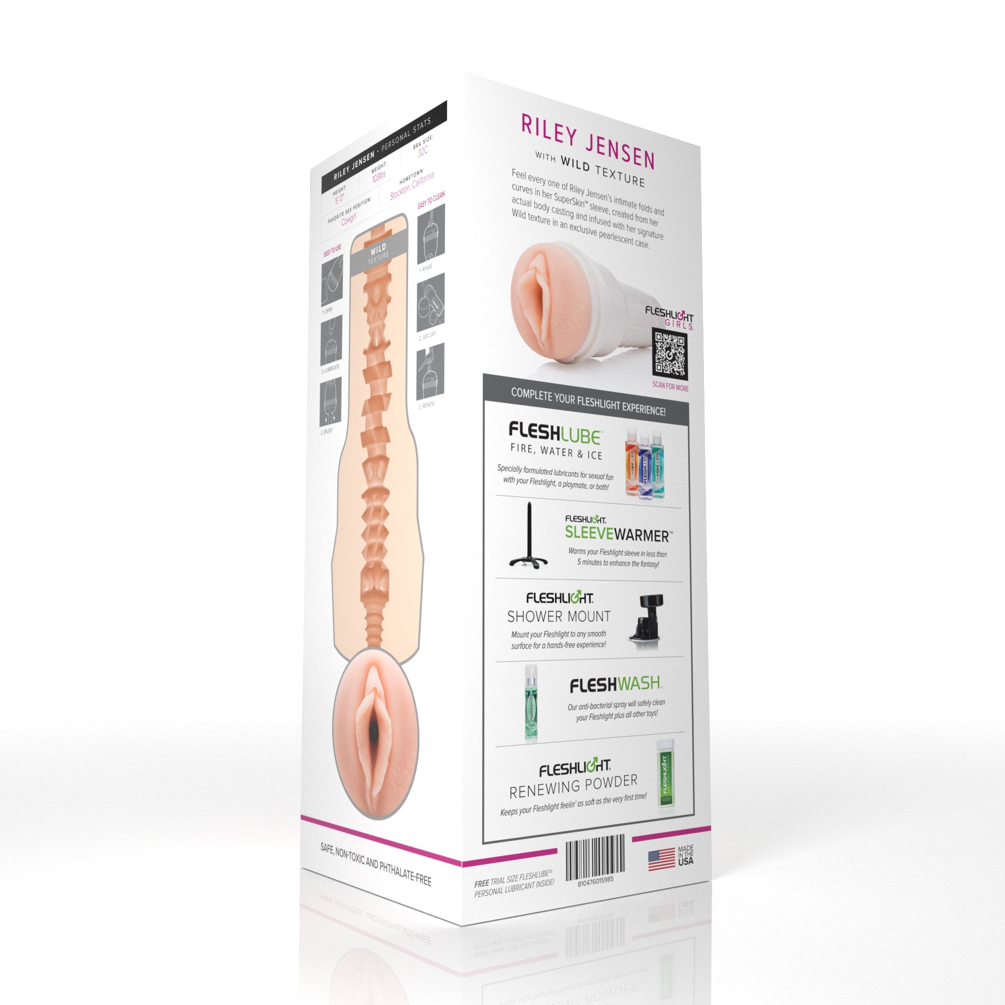 Riley Jensen Fleshlight Wild (Lady) With case Fleshlight