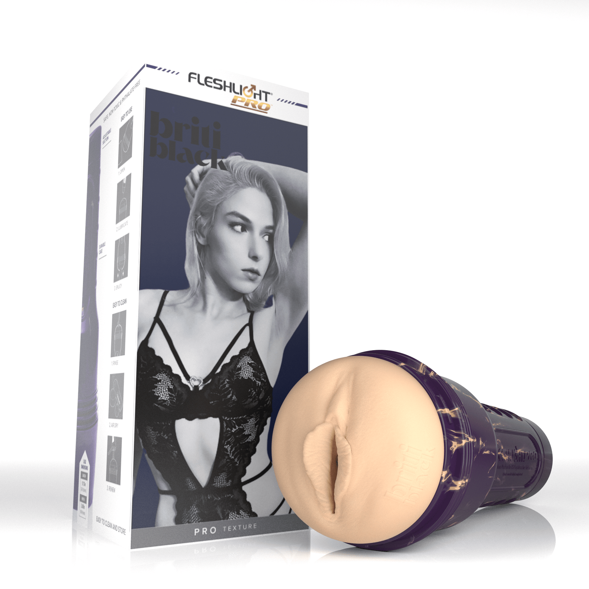 Briti Black Stroker - Fleshlight Briti Black Stroker - Fleshlight