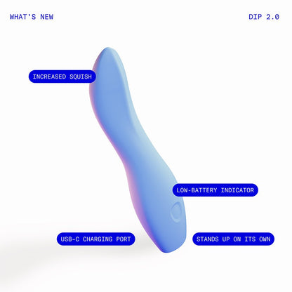 Vibrators Dame Dip 2.0 Vibrator Periwinkle