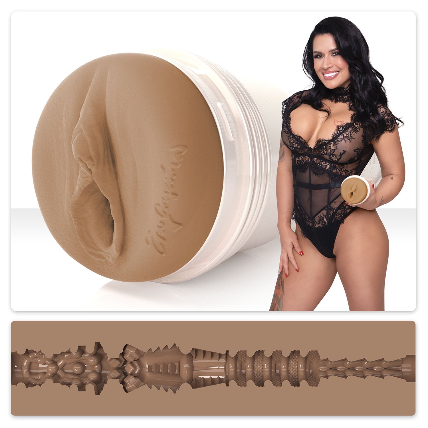 Fleshlight Girl Eva Angelina Stroker Smolder (Lady) With Case