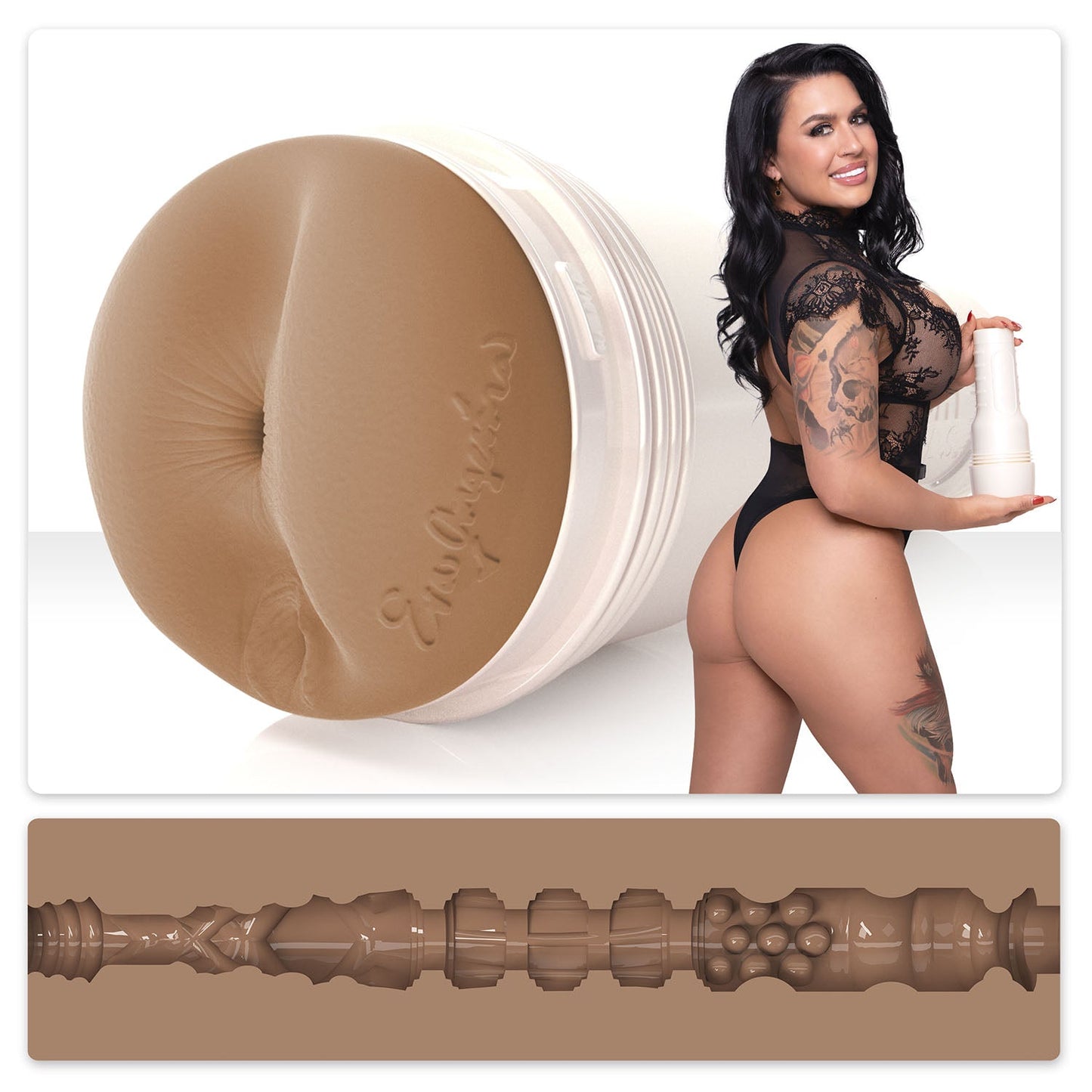 Fleshlight Girl Eva Angelina Stroker Adrenaline (Butt) With Case