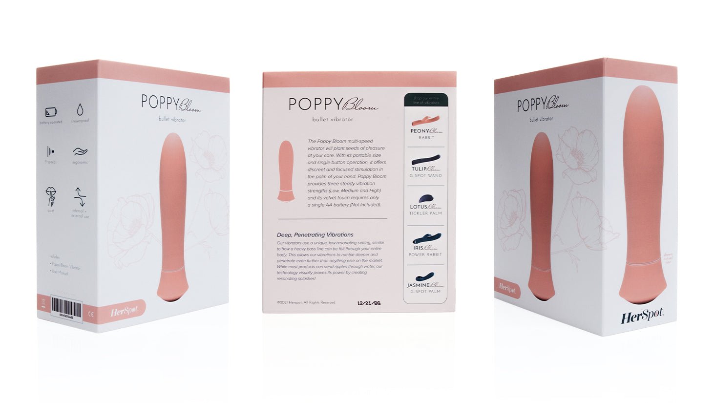 Vibrators Poppy Bloom Bullet Vibrator