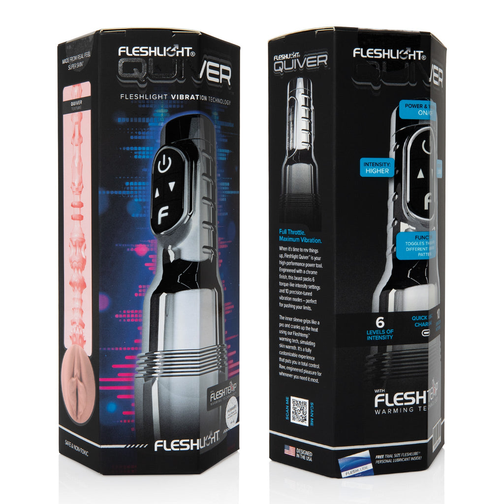 Quiver Rechargeable Vibrating Stroker - Fleshlight Quiver Rechargeable Vibrating Stroker - Fleshlight