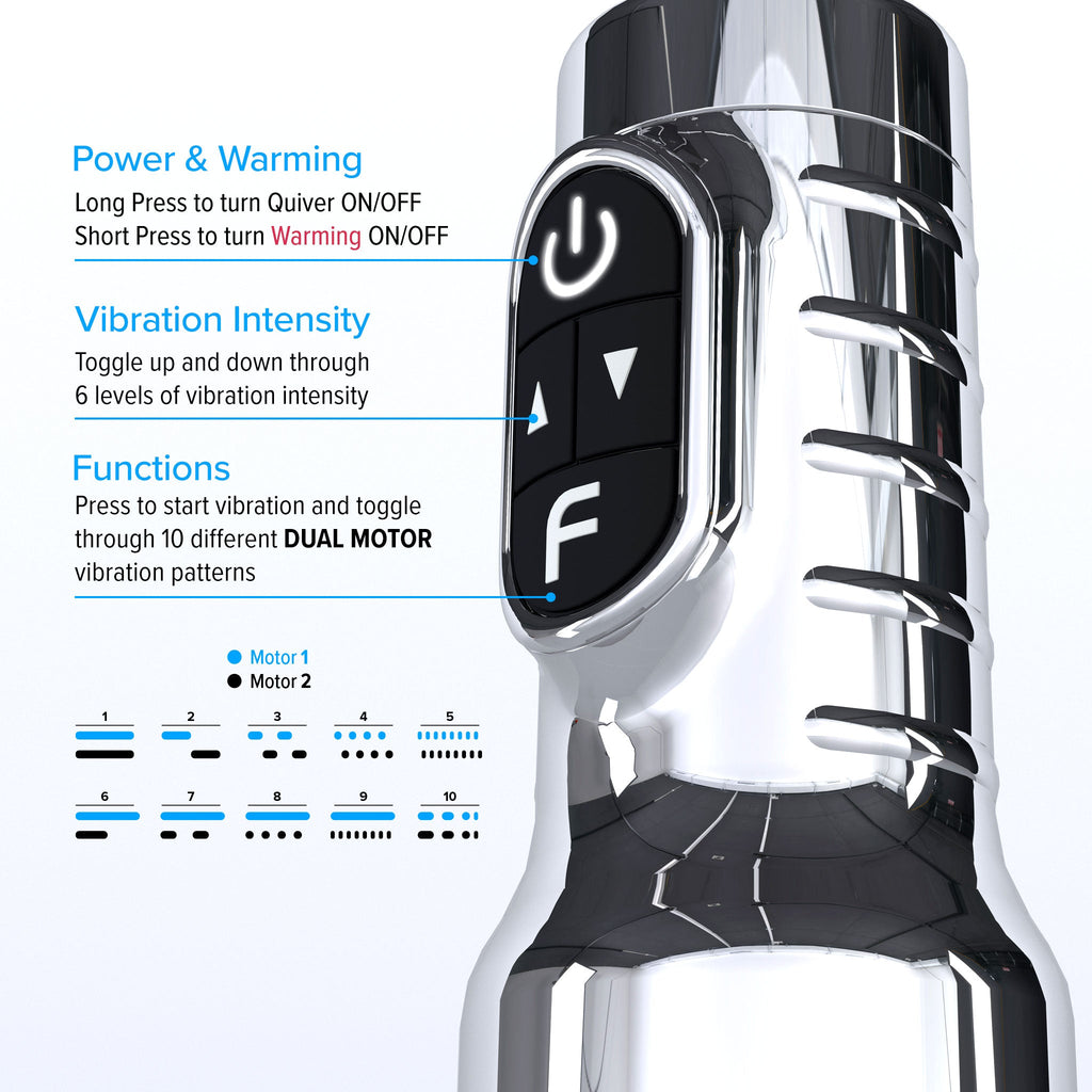 Quiver Rechargeable Vibrating Stroker - Fleshlight Quiver Rechargeable Vibrating Stroker - Fleshlight