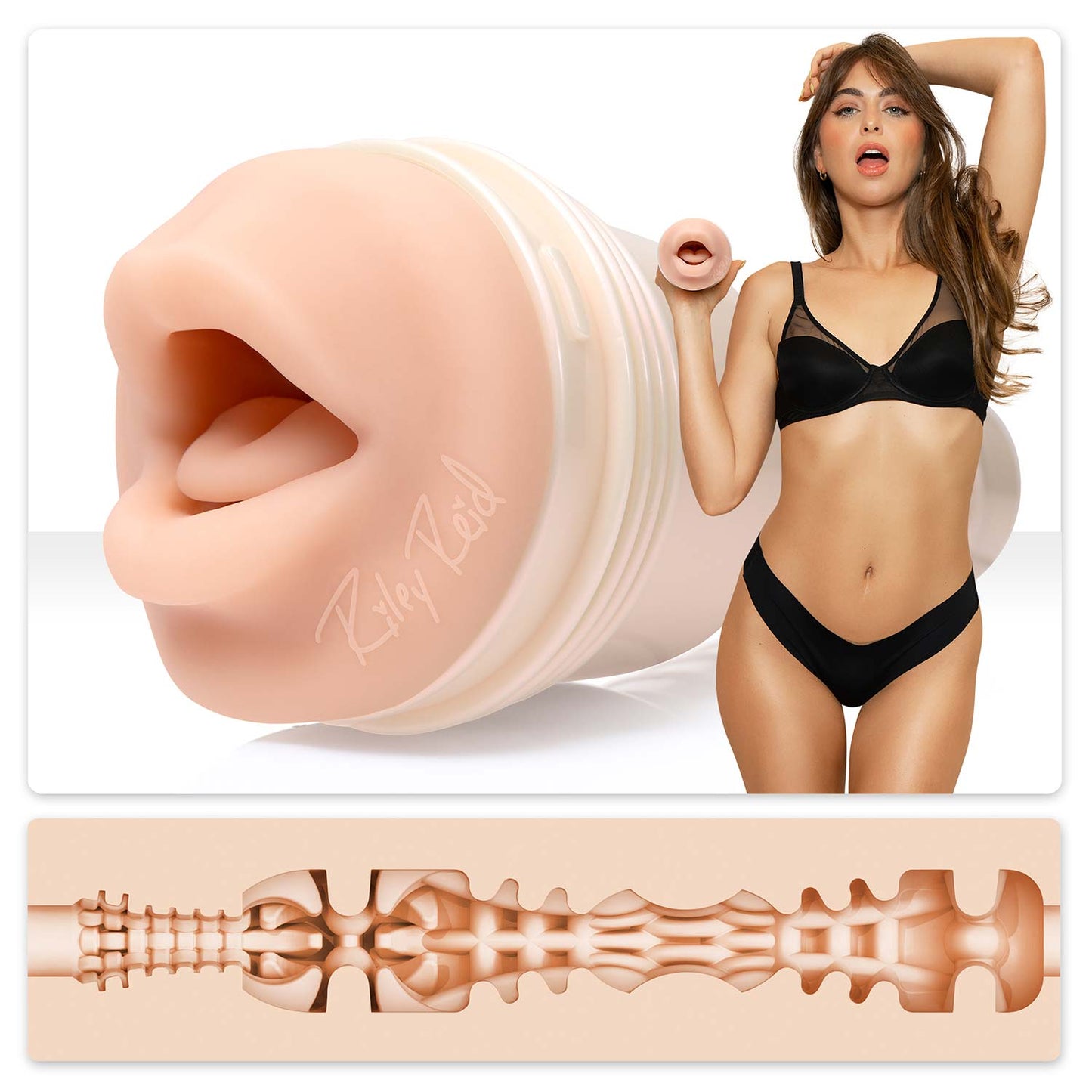 Fleshlight Girl Riley Reid Stroker Insomnia (Mouth) With case