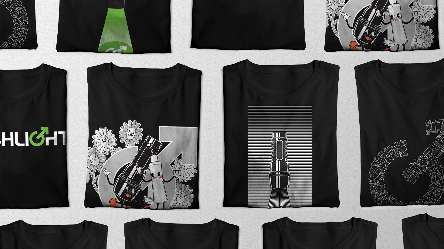 Merchandise T-Shirt - Fleshlight Fleshy and Lubey S